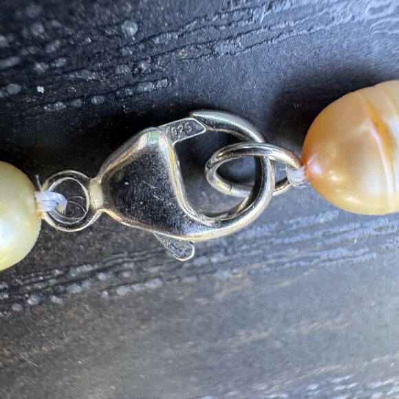 Honora 20” Multicolor Freshwater Pearl Necklace + Stretch Bracelets Sterling 925 - Picture 10 of 15